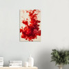 Red Ink Explosion – Red abstract art