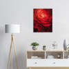 The Burning Rose - red abstract art