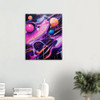 Galactic Pulse - Purple abstract art