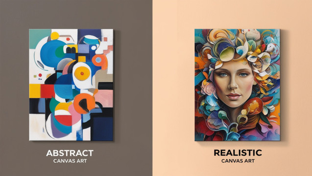 Choosing Between Abstract and Realistic Canvas Art: Find Your Perfect Style