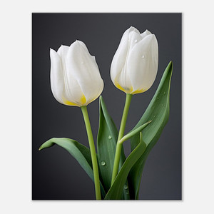 Pure White Tulips