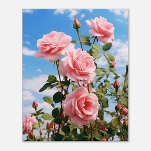 Tranquil Pink Rose Garden