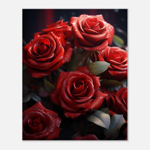 Scarlet Dew Red Roses