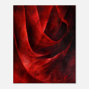 Red Velvet Chaos - red abstract art
