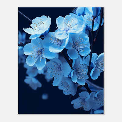 Blue Twilight Cherry Blossom