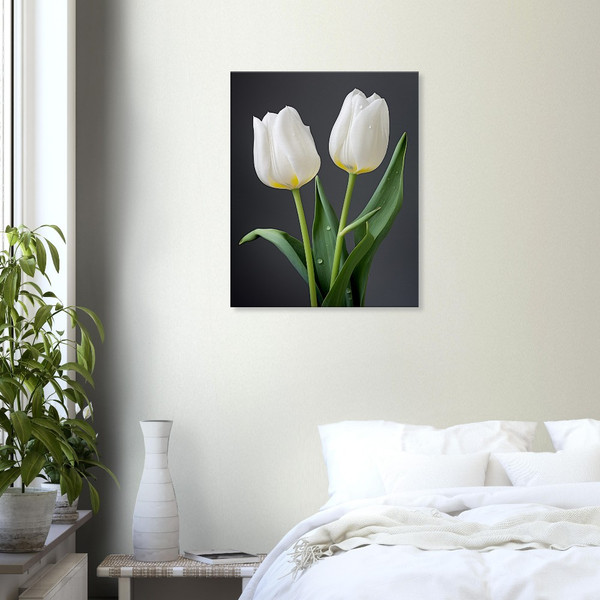 Pure White Tulips