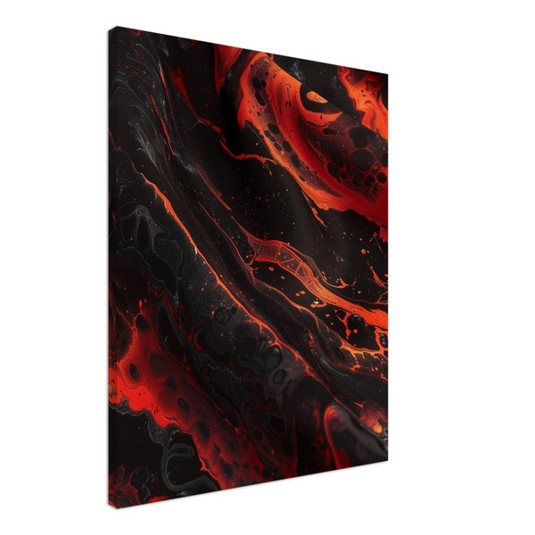 Lava Flow Abstraction – red abstract art
