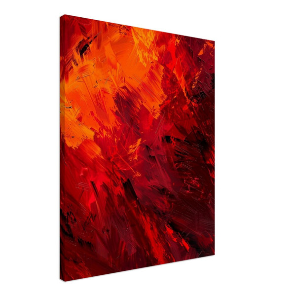 Red Thunderstorm – Red abstract art