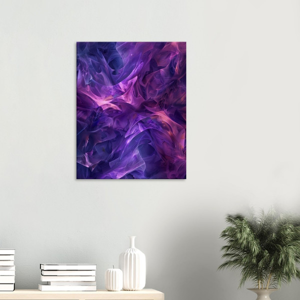 Amethyst Fractals - Purple abstract art