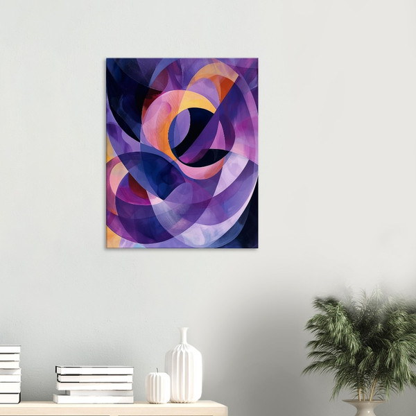 Amethyst Symphony – Purple abstract art