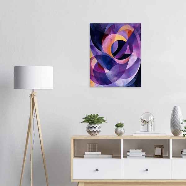 Amethyst Symphony – Purple abstract art
