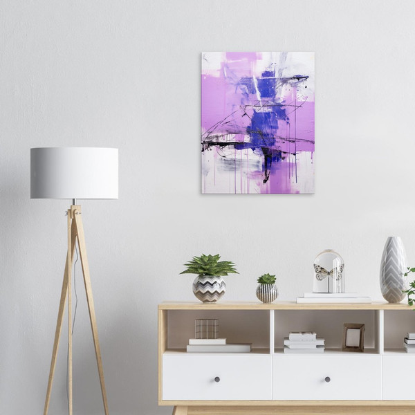 Emotional Violet - Purple abstract art