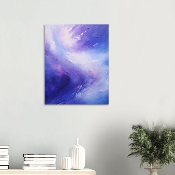 Indigo Thunderstorm - Purple abstract art