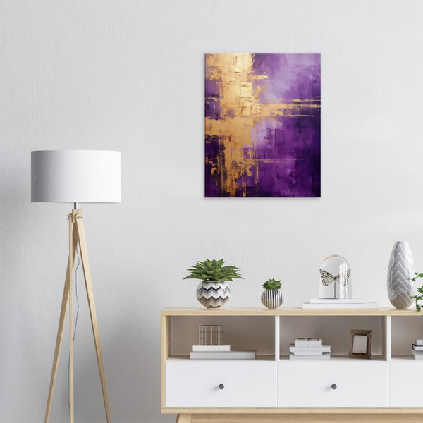 Royal Elegance - Purple Abstract Art