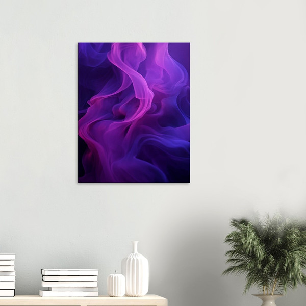 Purple Smoke – Abstract Art - canvas art