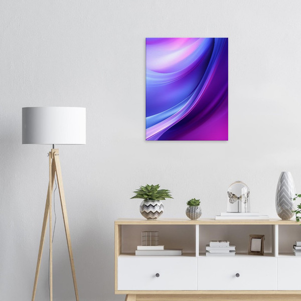 Ultraviolet Waves - Abstract Art - Canvas Art