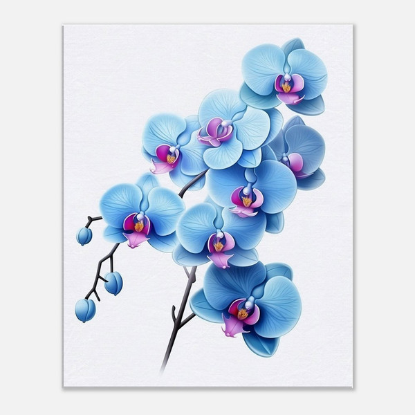 Enchanted Blue Orchid Whispers