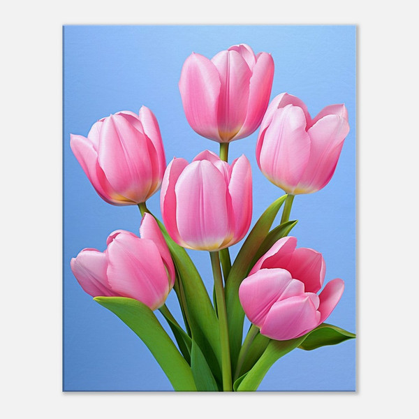 Radiant Pink Tulip Quintet