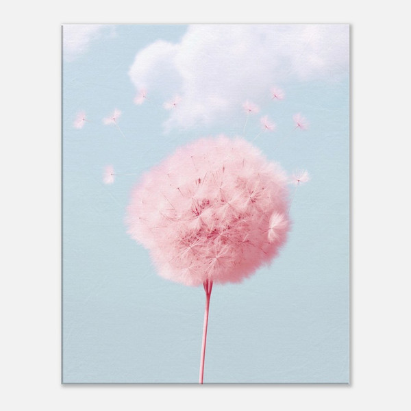 Pink Dandelion Soft Charm