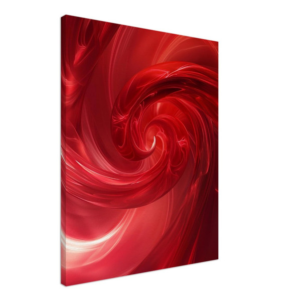 Vortex of Passion – red abstract art