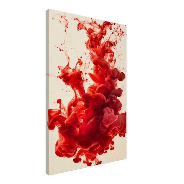 Red Ink Explosion – Red abstract art