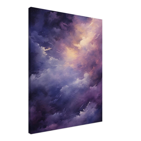 Cosmic Purple - Purple abstract art