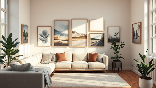Creative Ways Arranging Multiple Canvas Art Prints at Home