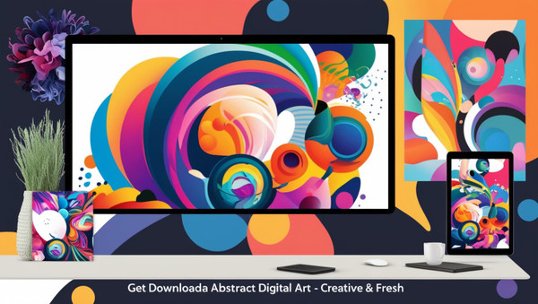 Get Downloadable Abstract Digital Art – Creative & Fresh!