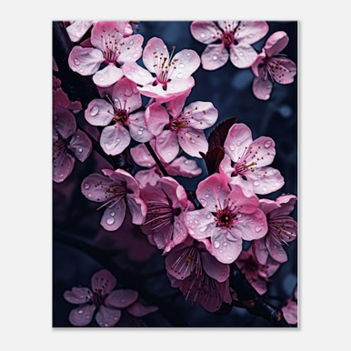 Dusk Droplets Cherry Blossom