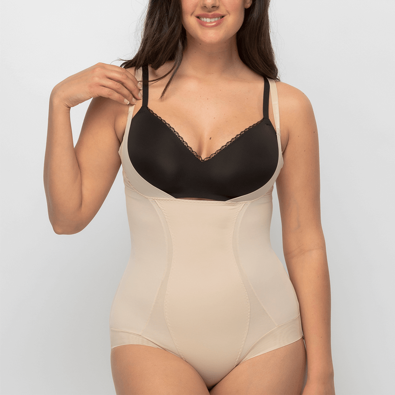 Maidenform womens Firm Foundations Your Own Bra Bodybriefer Shapewear  Briefs, Latte Lift, 2X US