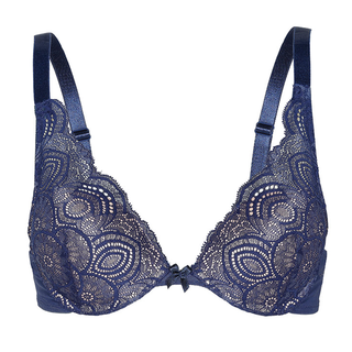 Triangle Push Up Bra - Blues