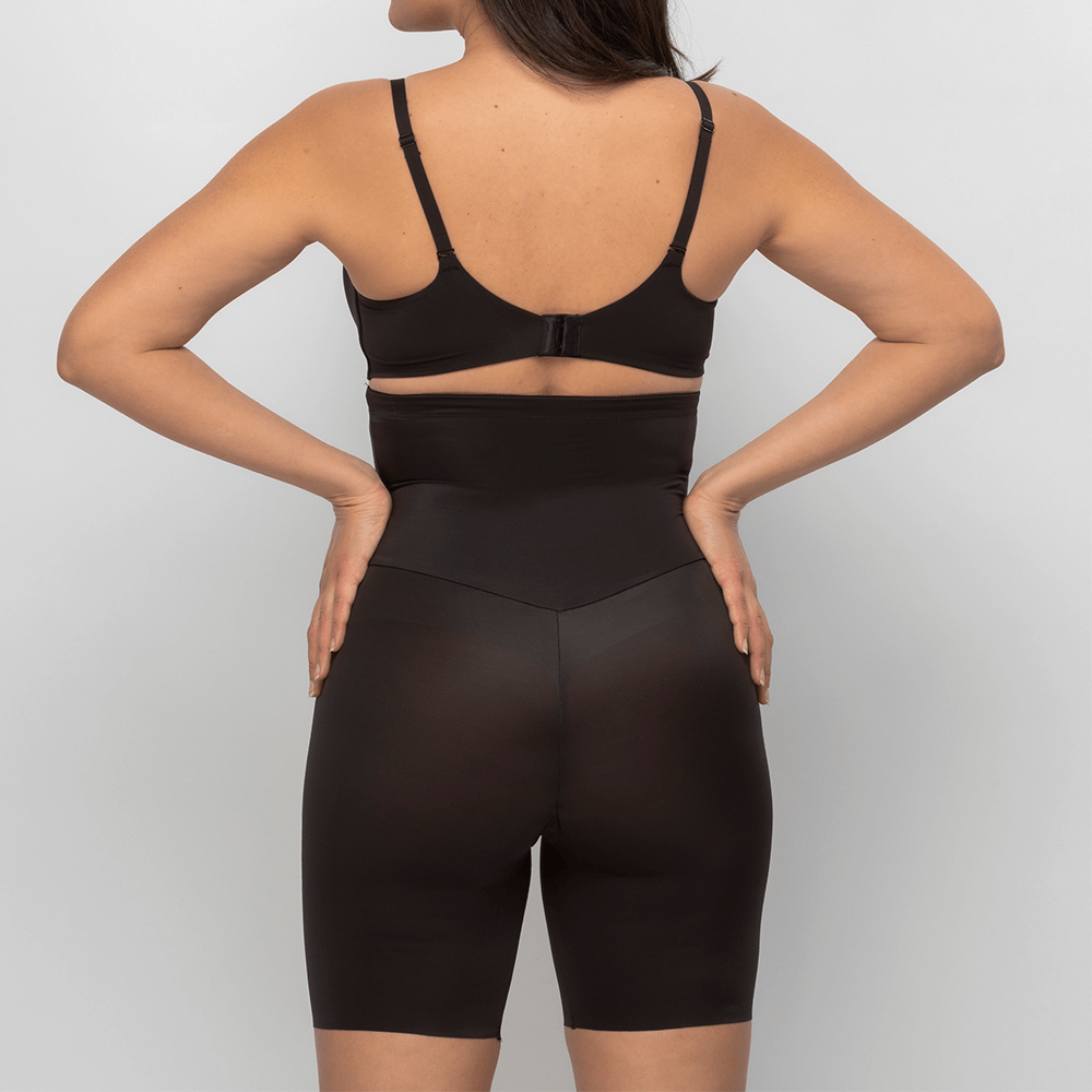 Maidenform Black Sleek Smoothers Thigh-Slimming Shorty