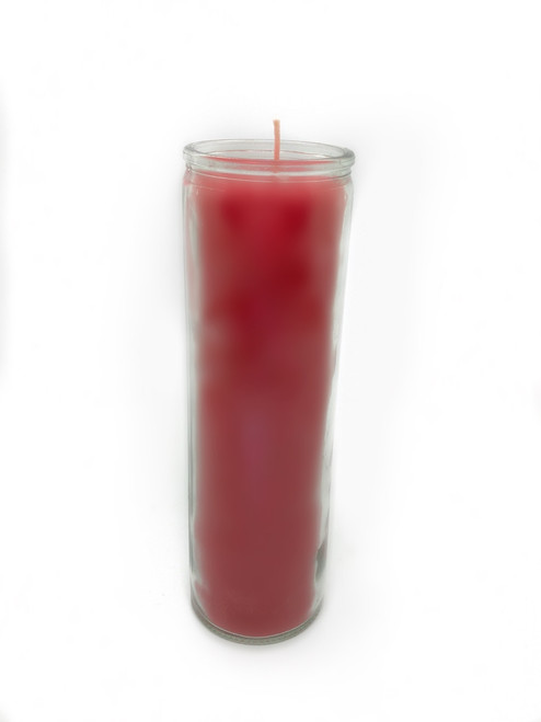 Red Glass Loaded Candle 