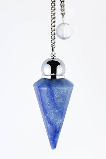 Brazilian Blue Quartz Pendulum