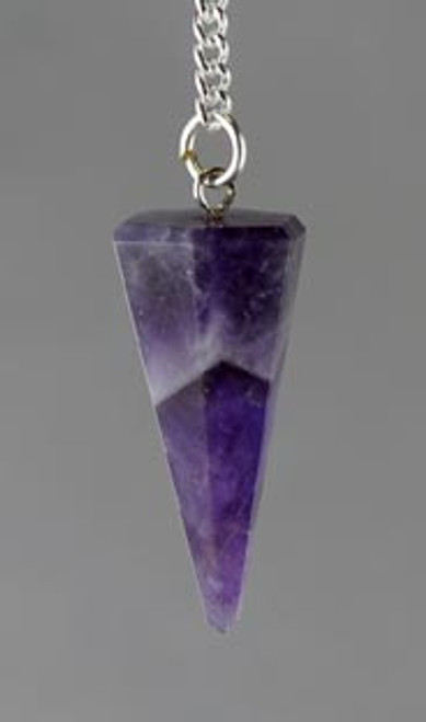 Amethyst Faceted Pendulum