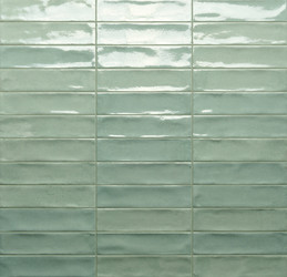 Color and Gloss variation of Marrakech Seawater 2x8 Subway tile