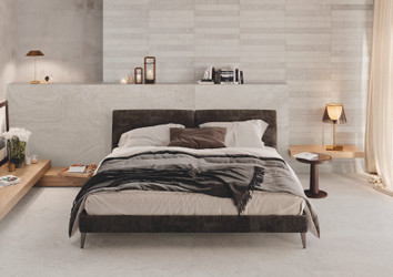 Minimal Silver Bed Room
