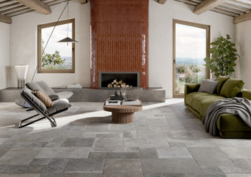 Windsor Gray Stone Look Pattern Floor- modular sizes sold separately