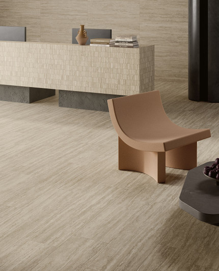 Commercial space featuring New Classic Beige Travertine Look Collection