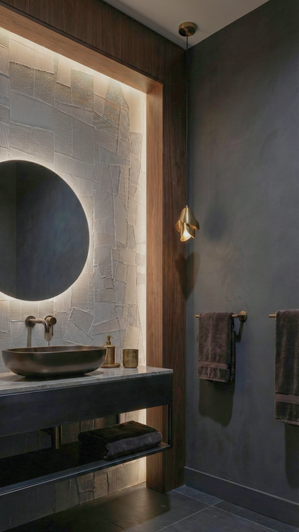 Paper Clay powder room