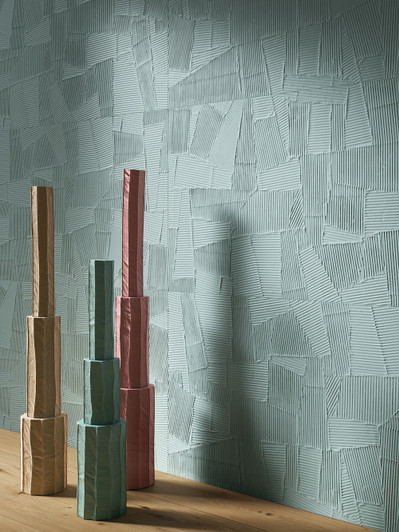 Paper Clay Verde abstract wall tile