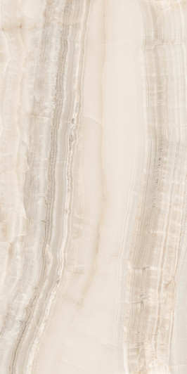 Dramatic Veining in Venus Amber Large Format Onyx Look Tile