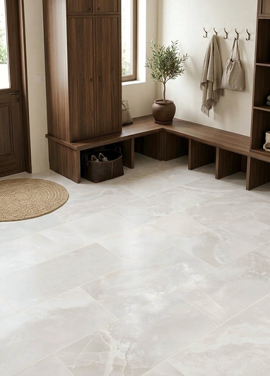 Venus Crosscut Honed Onyx Look Mudroom Tile