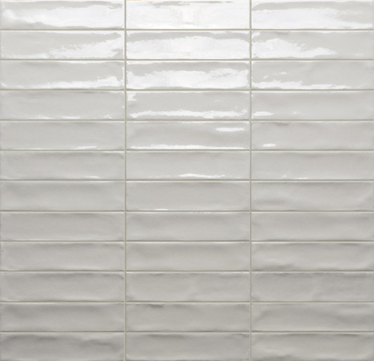 Sample of Marrakech total white 2x8 zellige look porcelain