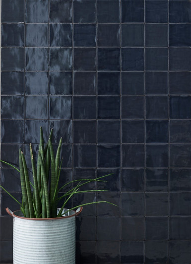 Navy Zellige Look Tile