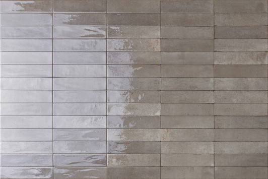 Variation of Rondine Soho Taupe Glossy Porcelain Brick