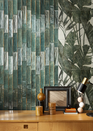 Soho/Noho emerald matte and glossy brick