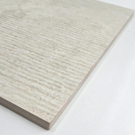 Surface of Ruled White- modern organic textured porcelain