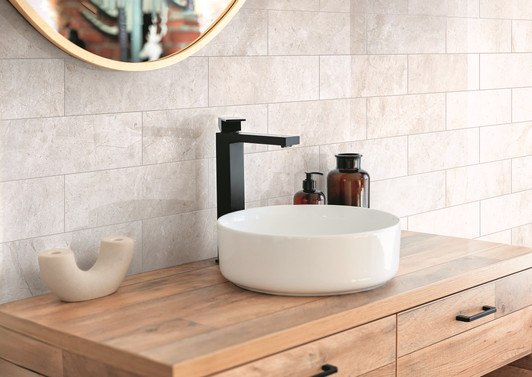 Orvieto Beige Porcelain Marble Look Tile | Bathroom Orvieto Beige Porcelain Marble Look Tile | Bathroom