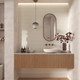 Mini Bianco Vertical Stacked accent wall